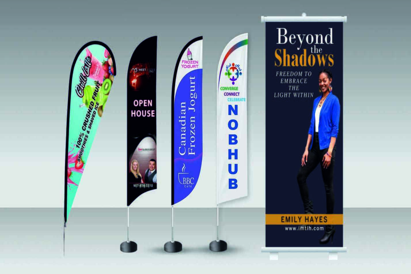 Versatile Roll Up Flags